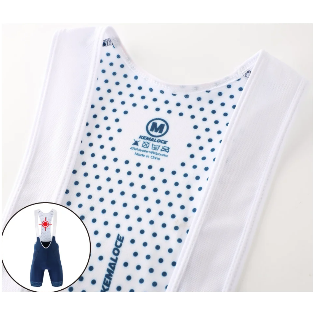 Bibshort KEMALOCE con tirantes blancos